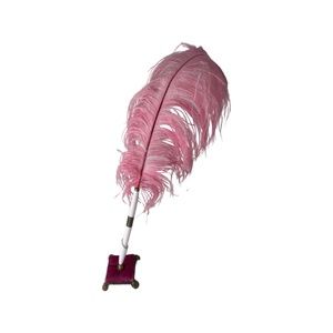 Feather pen and pedestal stand